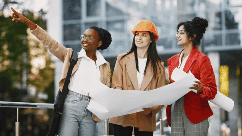 mulheres na construção civil imagem meio