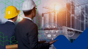 imagem representativa do uso de sistemas de gerenciamento de obras.
